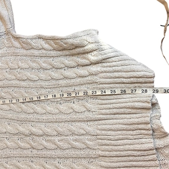 Free People Easy Cable Knit Sweater- Cream- Size Small - Picture 10 of 13